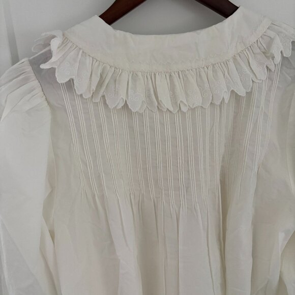 DOEN Sz L Hickory Top in Powder White - Picture 4 of 6